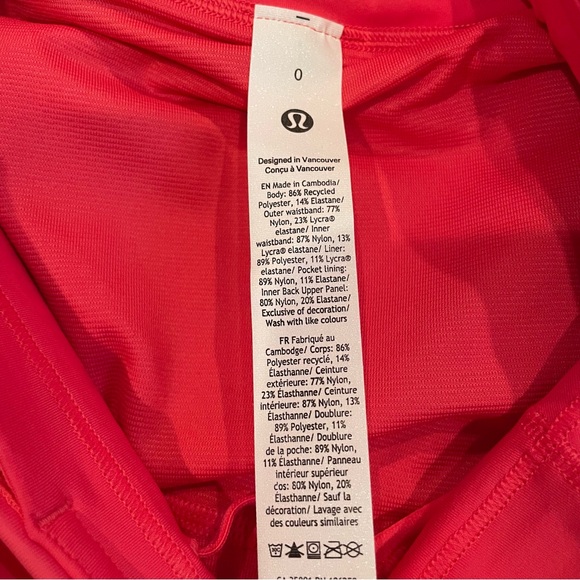 NWT Lululemon Speed Up High-Rise Lined Short 4" Glaze Pink Size 0 - Picture 5 of 8